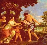 Pietro da Cortona Romulas and Remus Brought Back by Faustulus oil on canvas